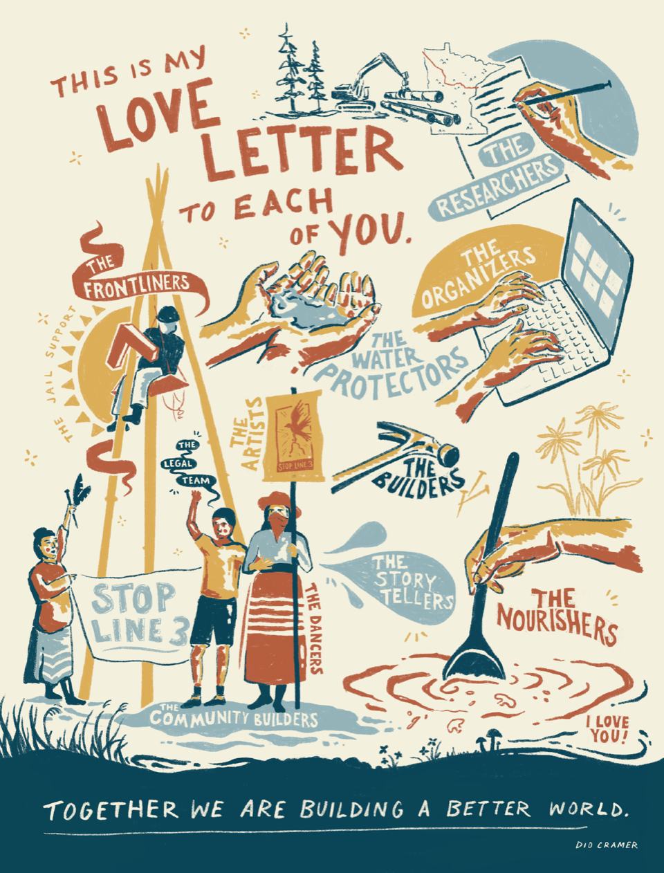 this is my love letter to each of you. together we are building a better world.