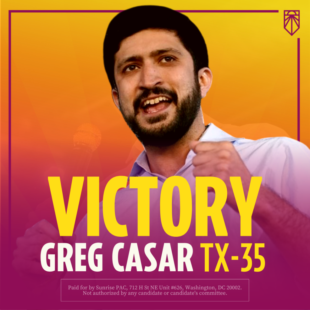 Sieg: Greg Casar in TX-35