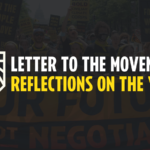 Carta al Movimiento: Reflexiones sobre el Año. El estado de reconstruir mejor.