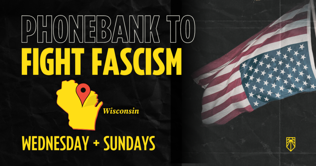 Phonebank om fascisme te bestrijden woensdag + zondag