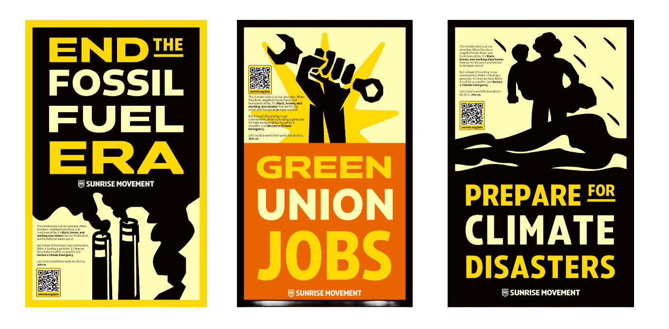 Climate Emergency Flyering - Sunrise Movement